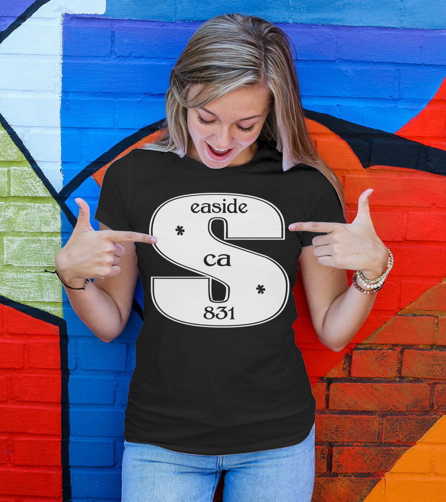 Seaside CA 831 Huge Pull Over T-Shirt