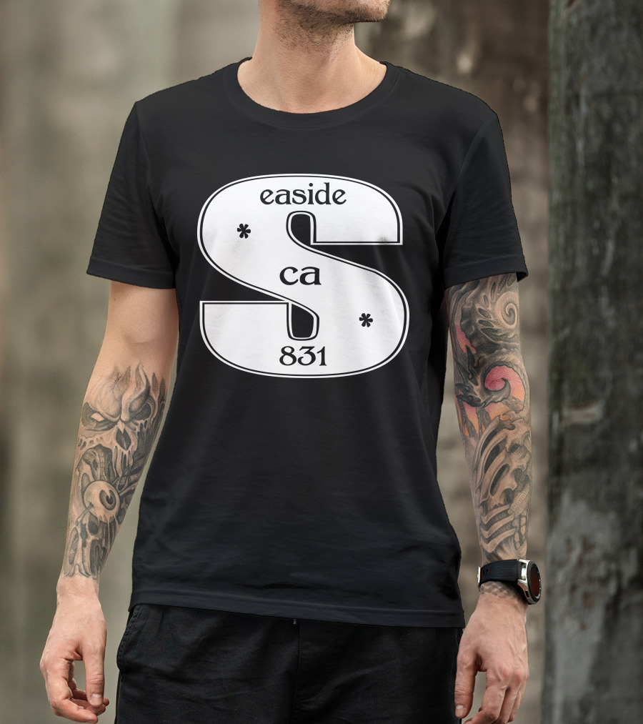 Seaside CA 831 Huge Pull Over T-Shirt