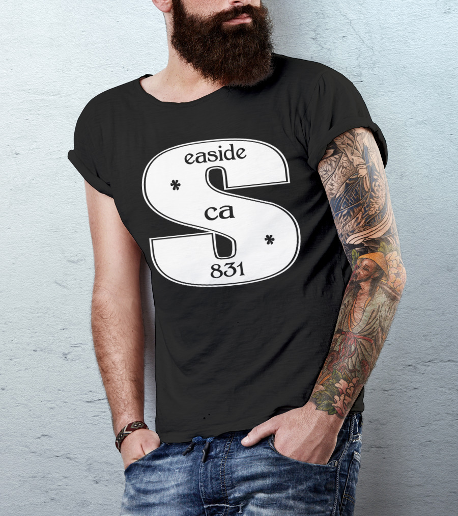 Seaside CA 831 Huge Pull Over T-Shirt