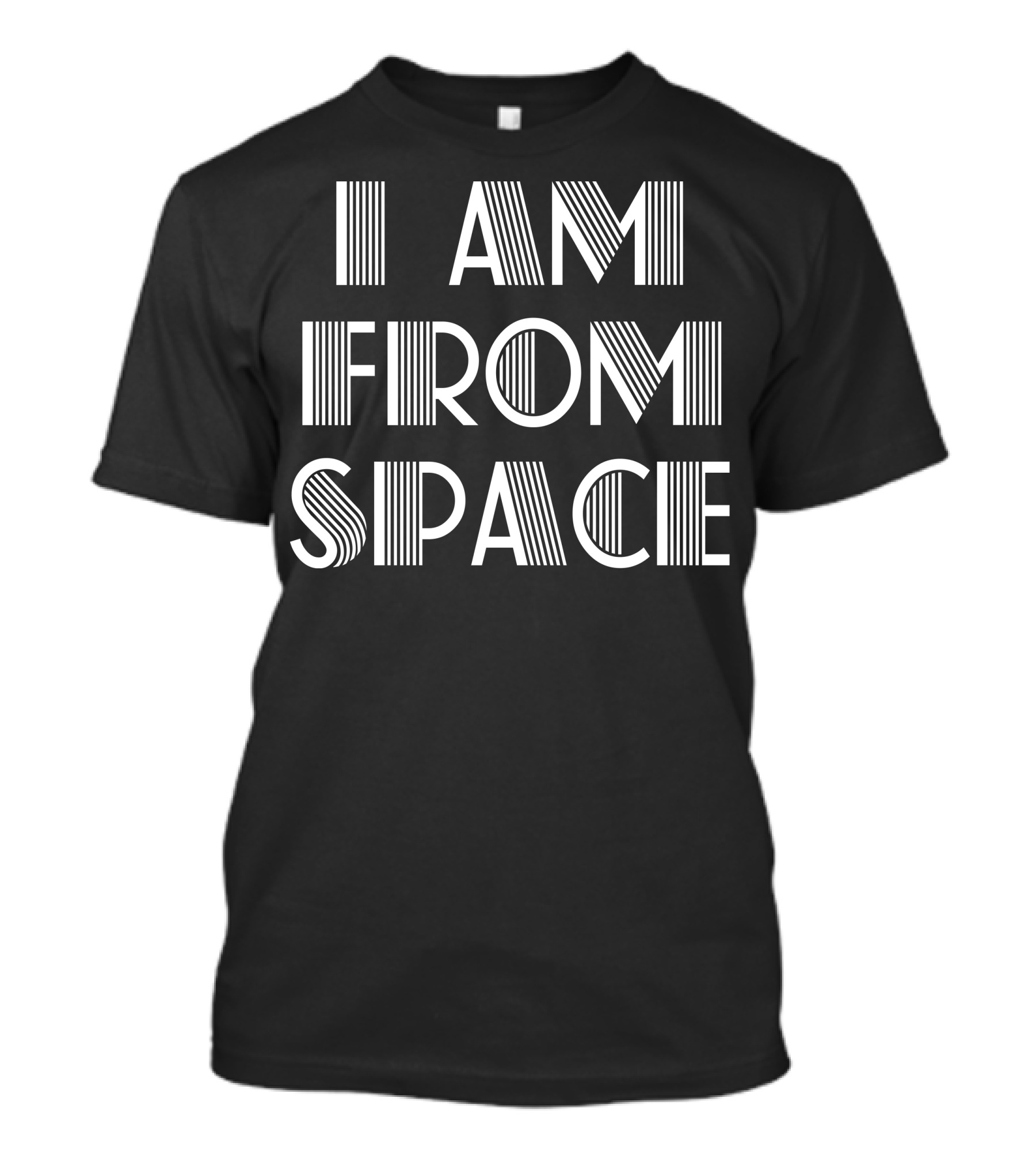 I Am From Space Retro Futuristic Text T-Shirt
