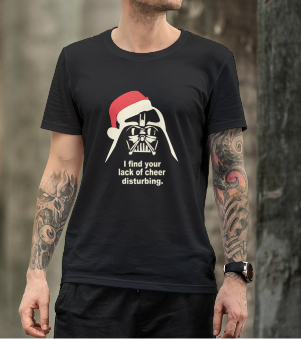I Find Your Lack Of Cheer Disturbing Star Wars Darth Vader Santa Hat T-Shirt