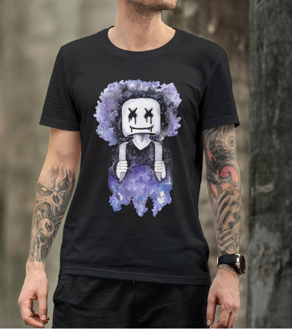 Marsmello Come Back Galaxy Backpack Character T-Shirt