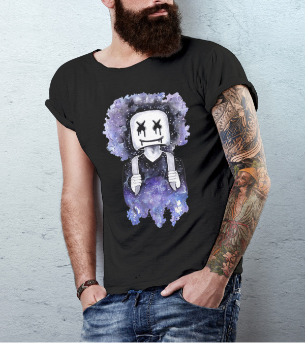 Marsmello Come Back Galaxy Backpack Character T-Shirt