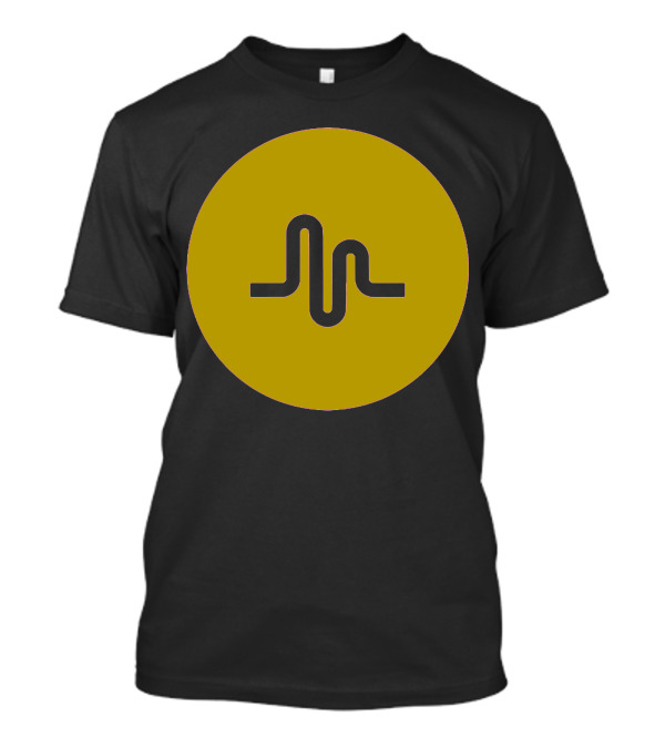 Musically Gold Sound Wave Emblem T-Shirt