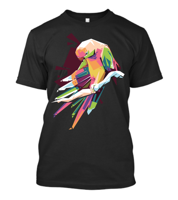 Geometric Colorful Parrot T-Shirt