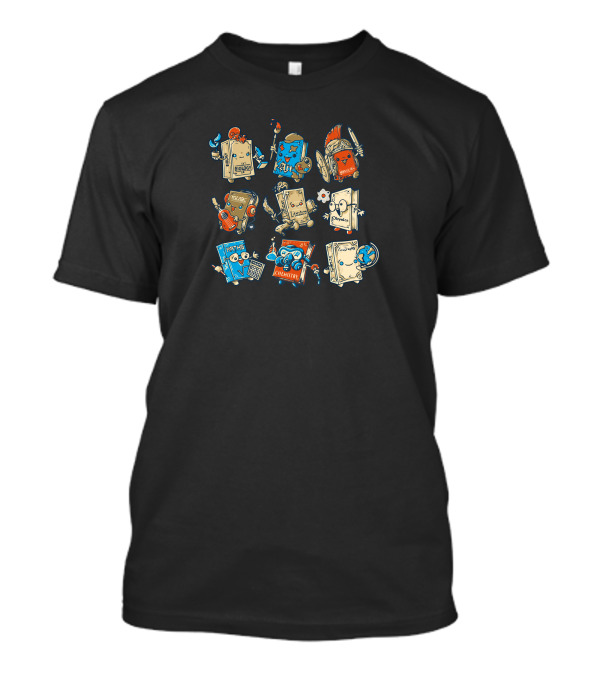 History Biology Geography Literature Art Music Mathematics Chemistry Physics Warrior Books T-Shirt