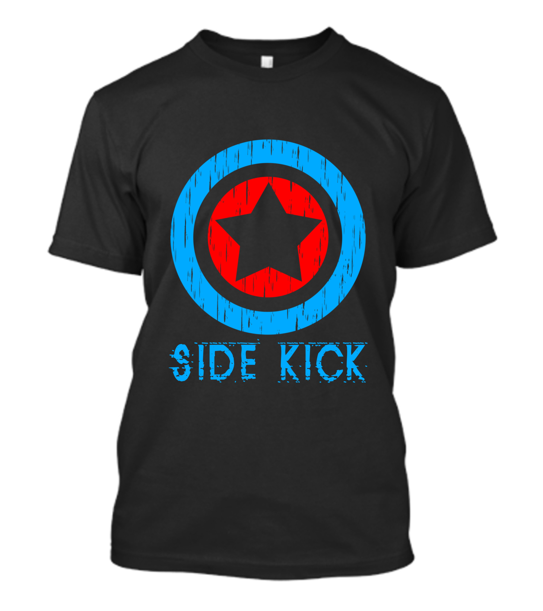 Side Kick Superhero Star Emblem Matching Set T-Shirt