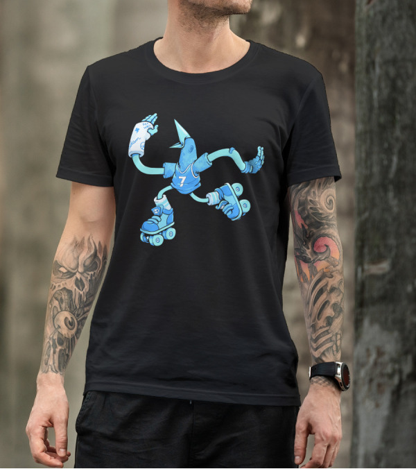 Skatebird Roller Derby Get Well Soon Seven T-Shirt