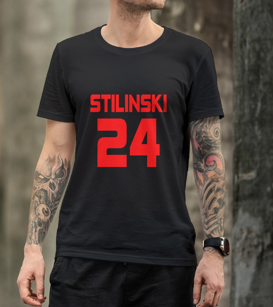 Stilinski 24 Heather Screen Sports Jersey T-Shirt