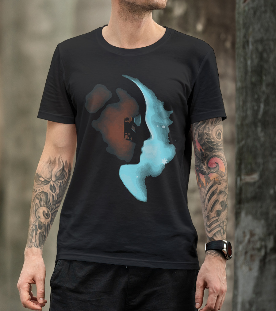 Stuck Inside Abstract Face Duality T-Shirt