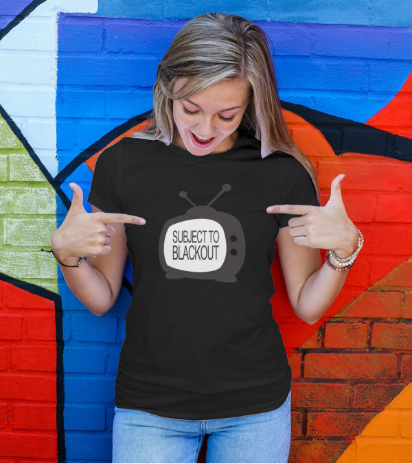 Subject To Blackout Retro Television Set T-Shirt