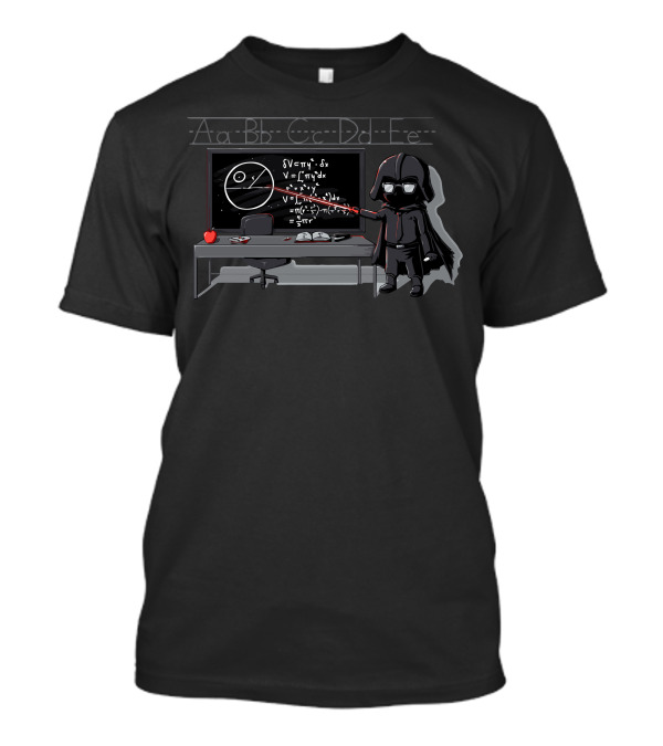 Substitute Teacher Dark Lord Classroom Blackboard Equations T-Shirt