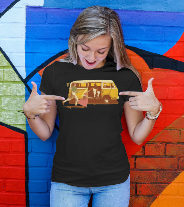 Sunshine Yellow Van Adventure Chase T-Shirt