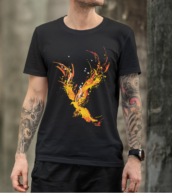 The Discovery Of Fire Phoenix Burst T-Shirt