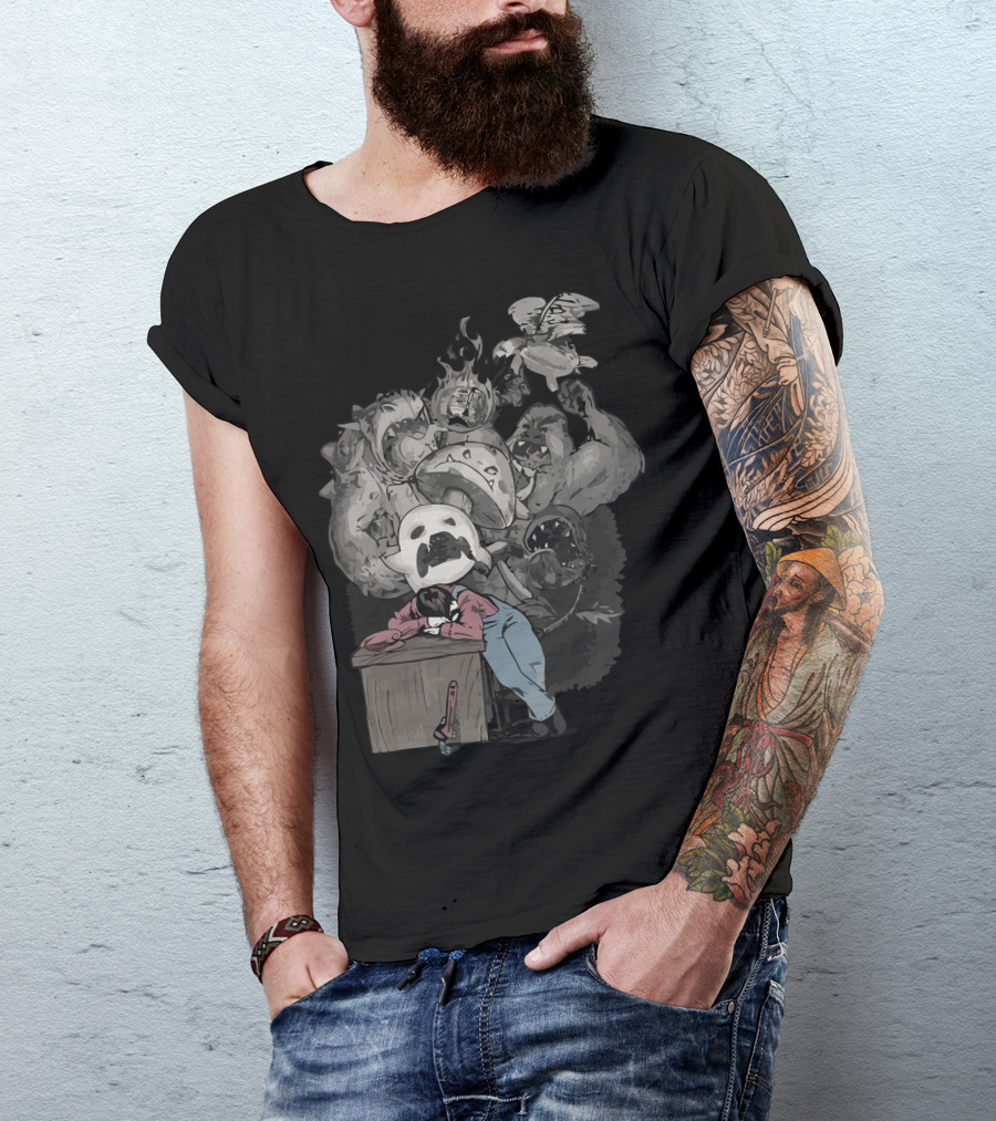 The Sleep Of Reason Mario Boo Storm T-Shirt