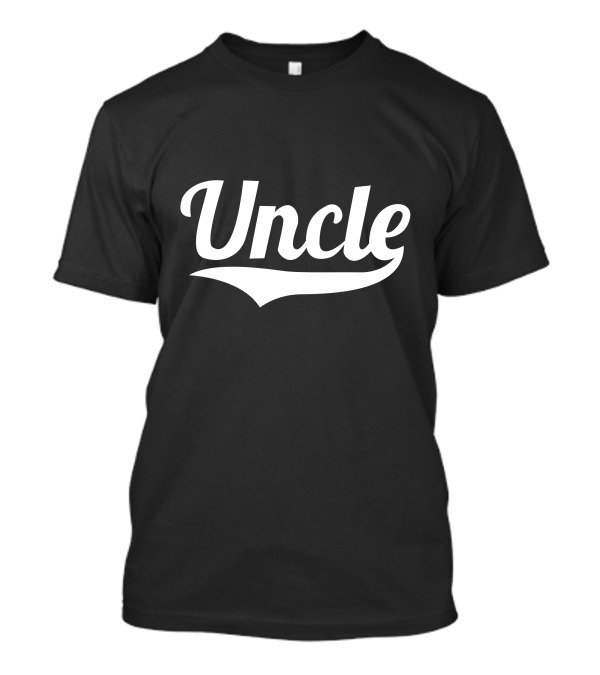 Uncle Baseball Script T-Shirt