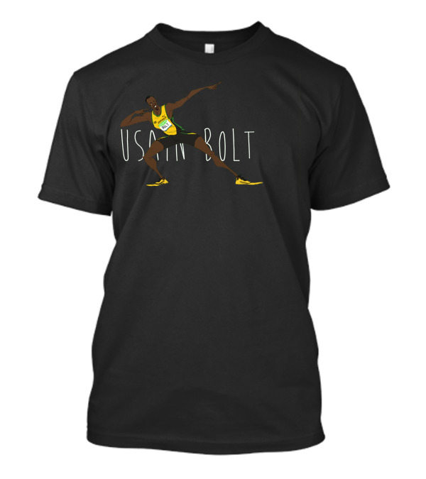 Usain Bolt Sprinting Pose Iconic Jamaica Vest T-Shirt