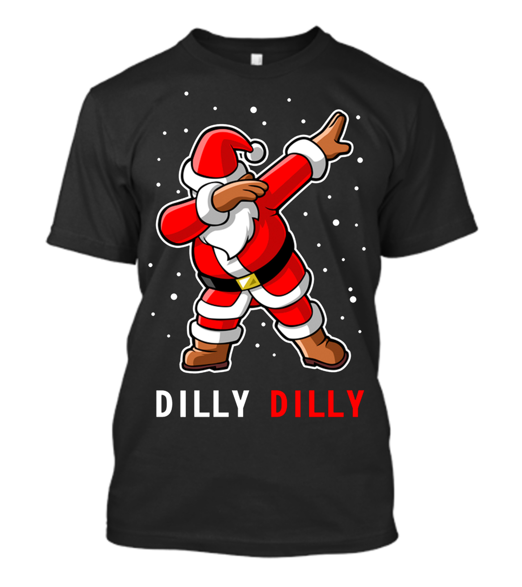 Dilly Dilly Santa Dabbing Snowflakes T-Shirt