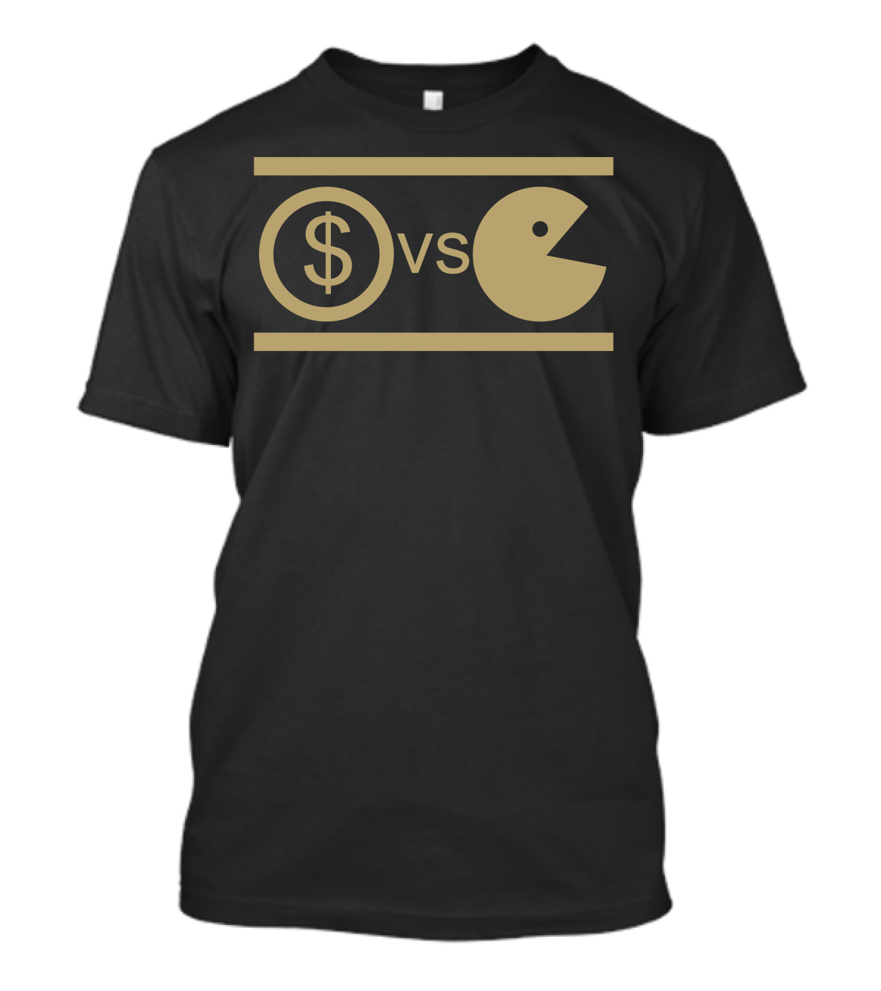 Dollar Vs Pac-Man Retro Showdown T-Shirt