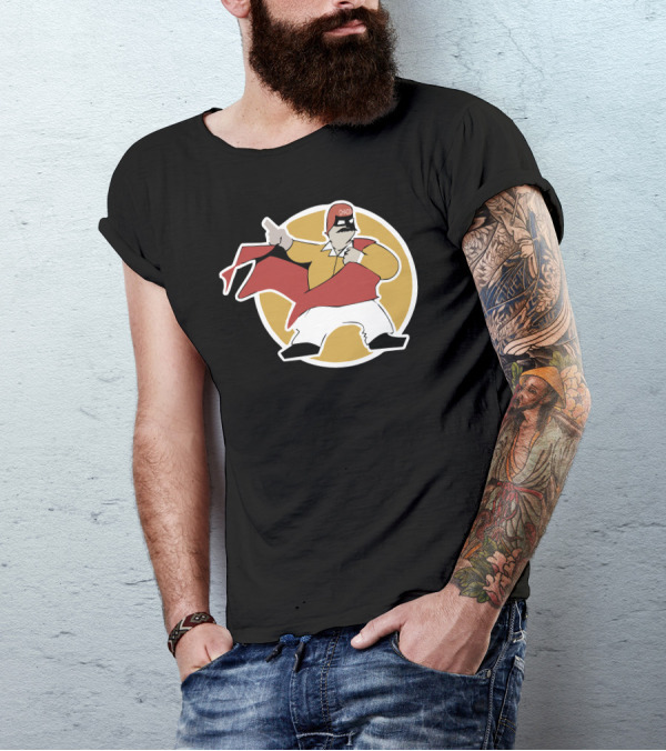 Dom Deluise Captain Chaos Iconic Superhero T-Shirt