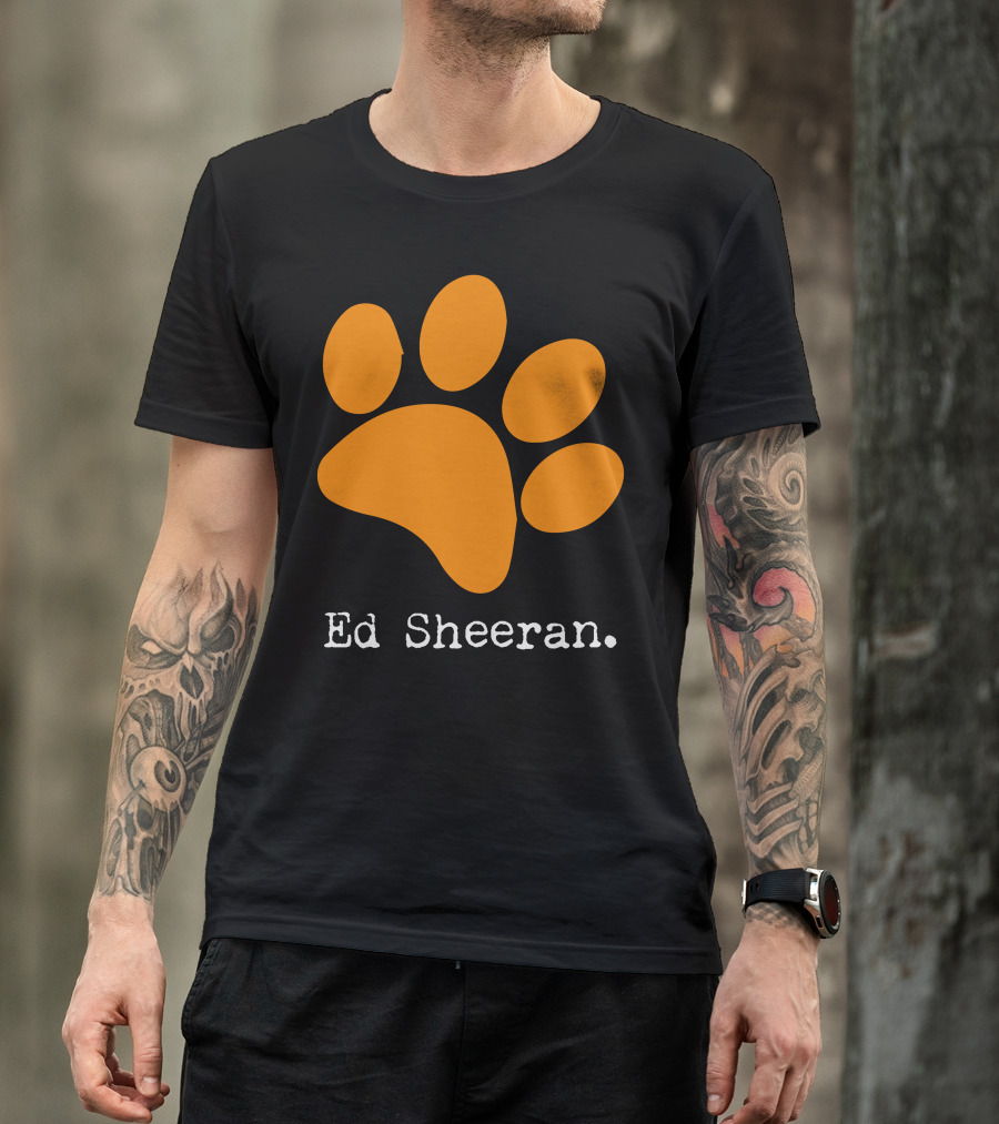 Ed Sheeran Paw Prints T-Shirt