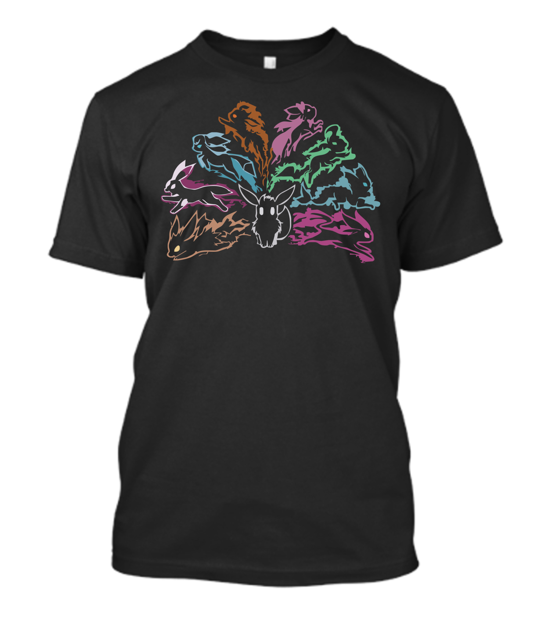Evolution Of Elements Eeveelution Pokémon Fan T-Shirt