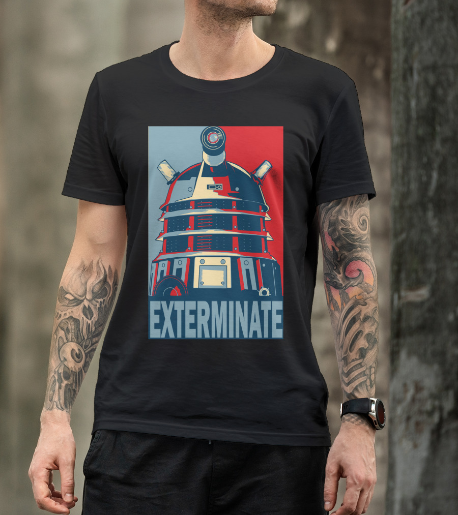 Dalek Exterminate Doctor Who Propaganda T-Shirt