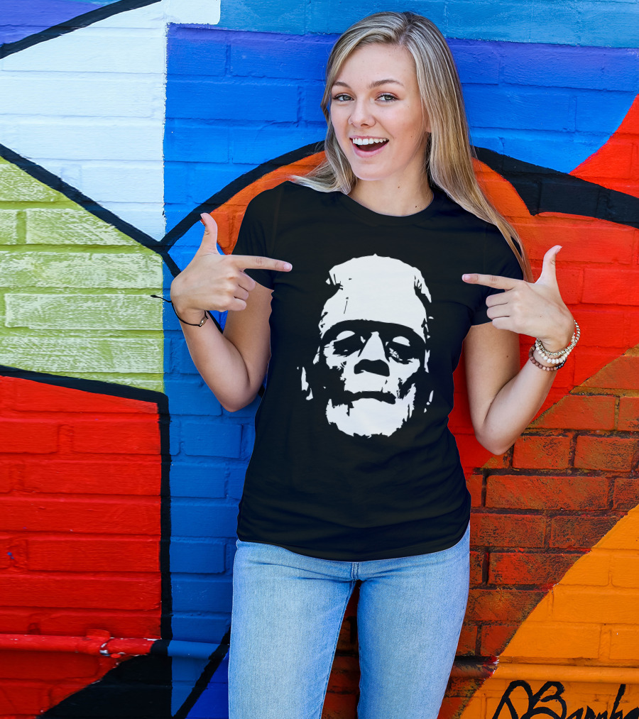 Frankenstein Monster Boris Karloff Iconic Face T-Shirt