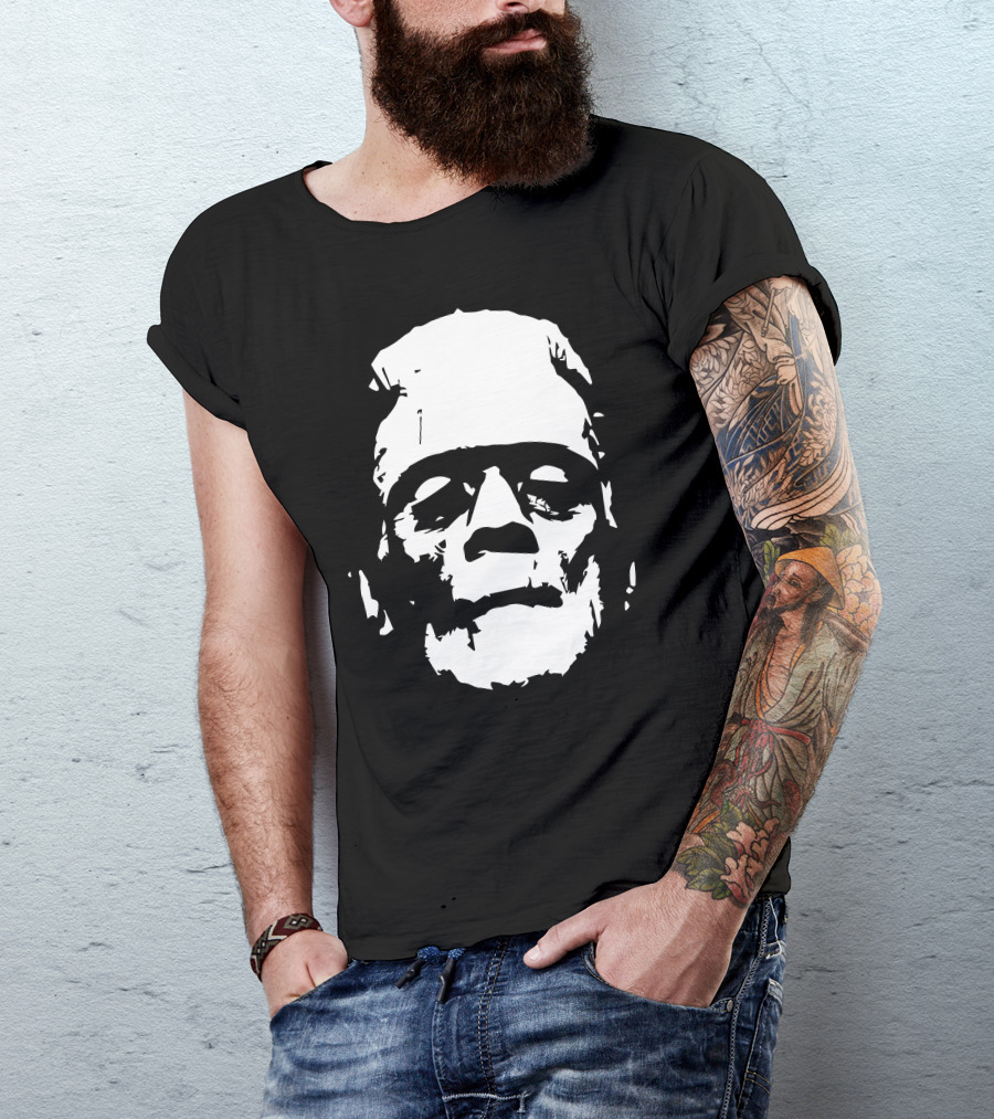 Frankenstein Monster Boris Karloff Iconic Face T-Shirt
