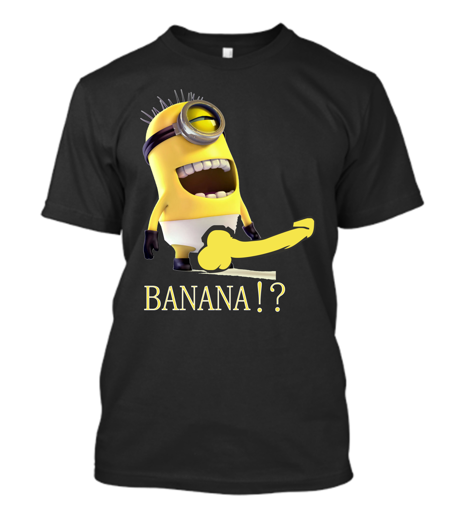 Minion Character Holding Banana? Funny Meme T-Shirt