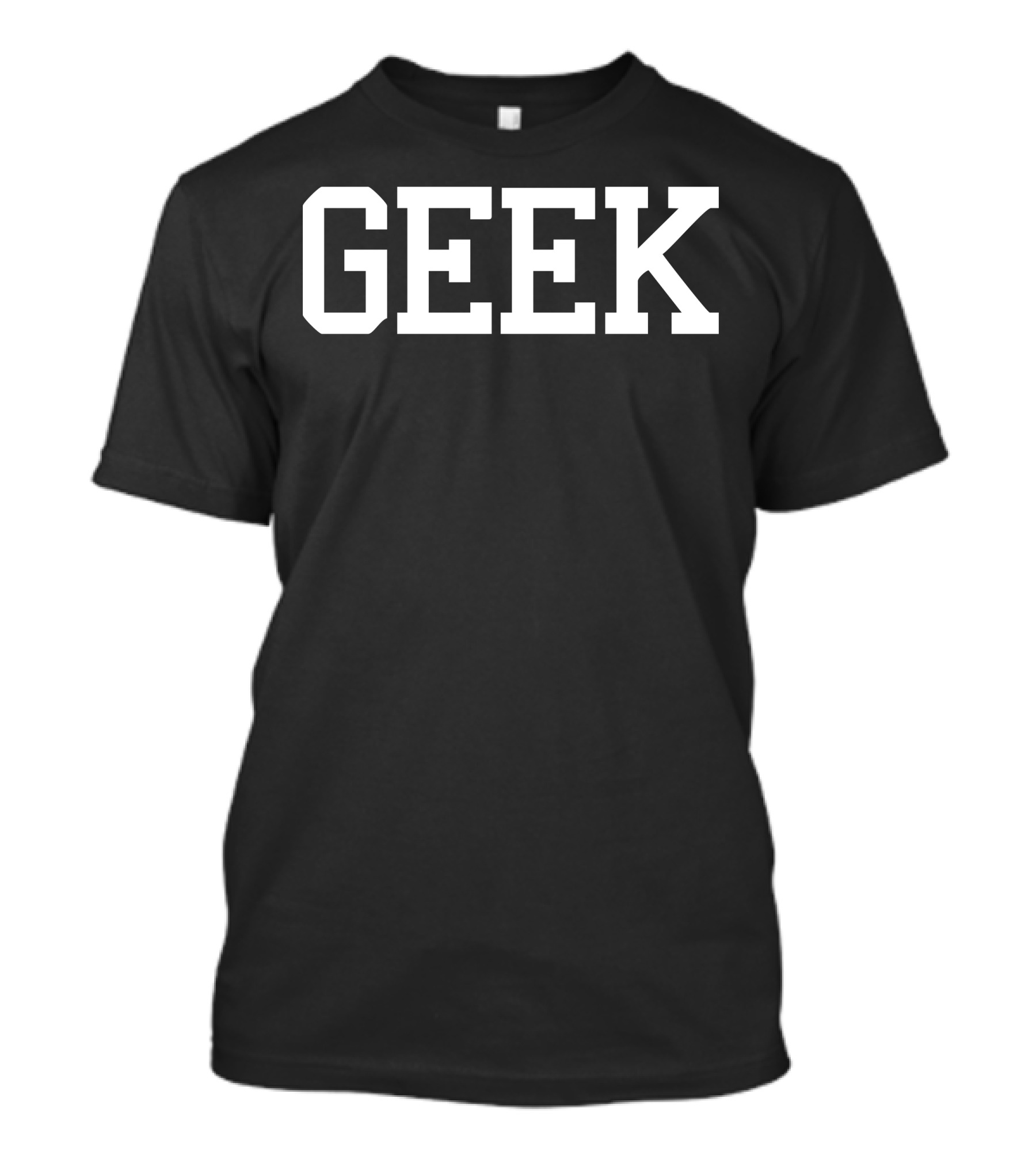 GEEK Bold College Style Print T-Shirt