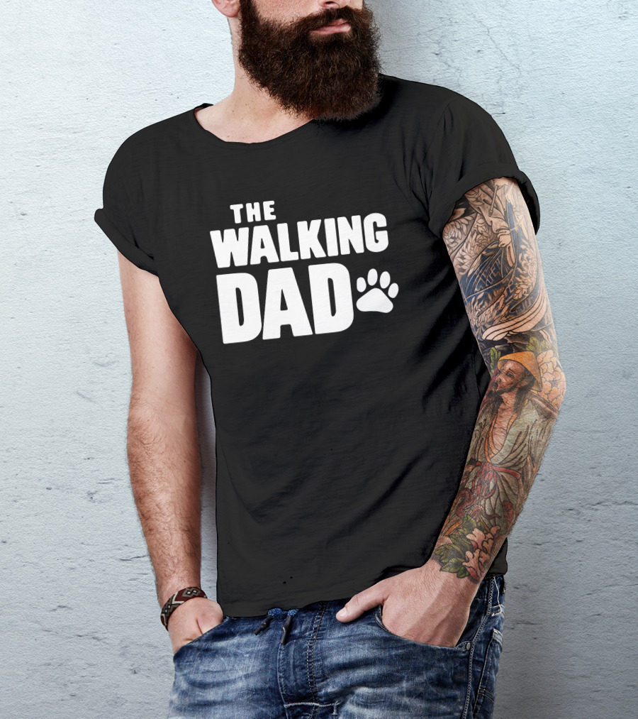 The Walking Dad Paw Prints T-Shirt