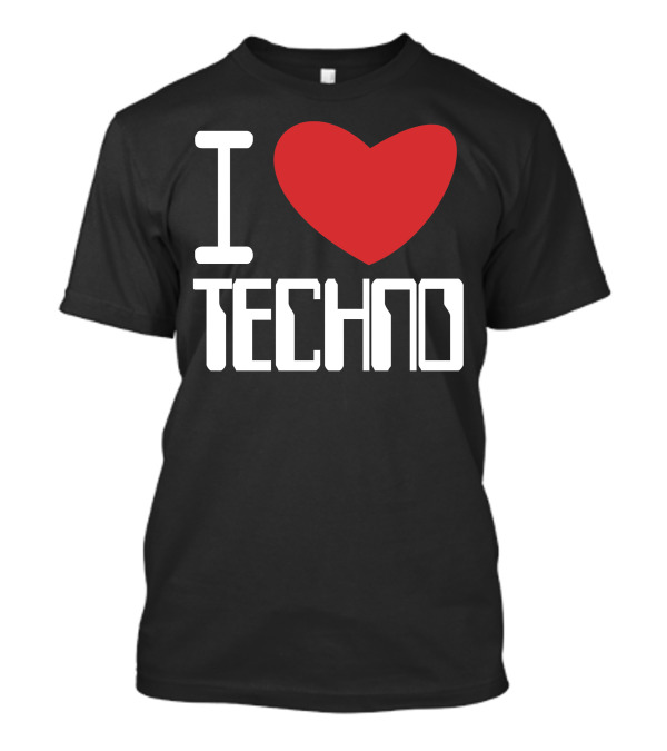 I Love Techno Club Ibiza DJ Music Rave T-Shirt