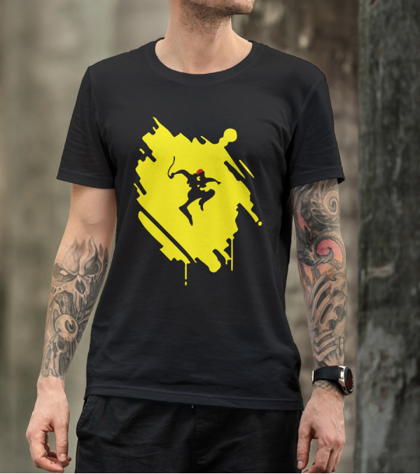 Infamous Second Son Delsin Rowe Silhouette Splash T-Shirt