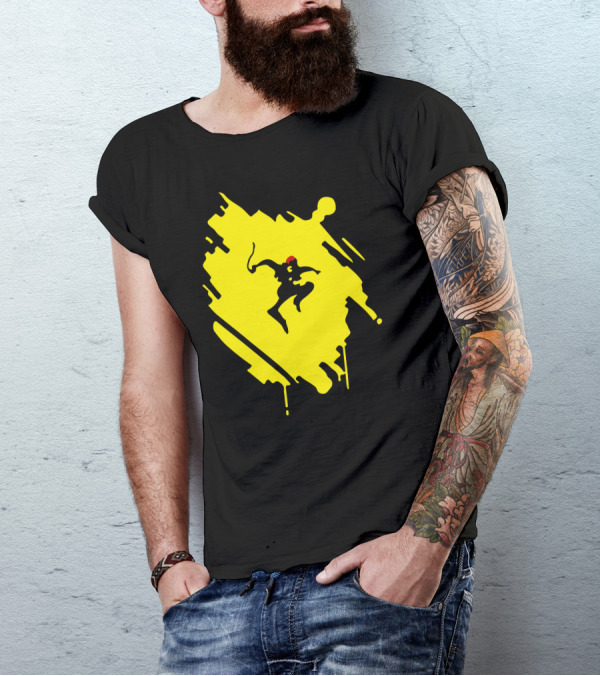 Infamous Second Son Delsin Rowe Silhouette Splash T-Shirt