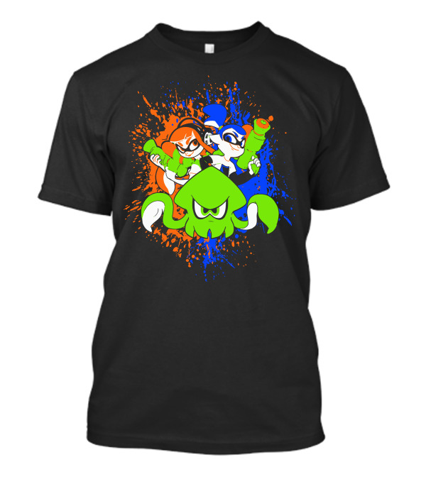Splatoon Ink Your Turf Battle Squid And Inklings T-Shirt