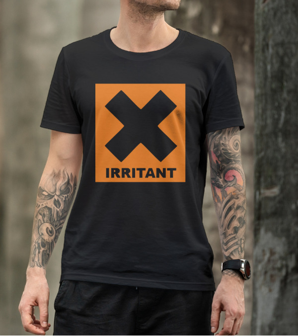 Orange Warning Symbol X Irritant T-Shirt