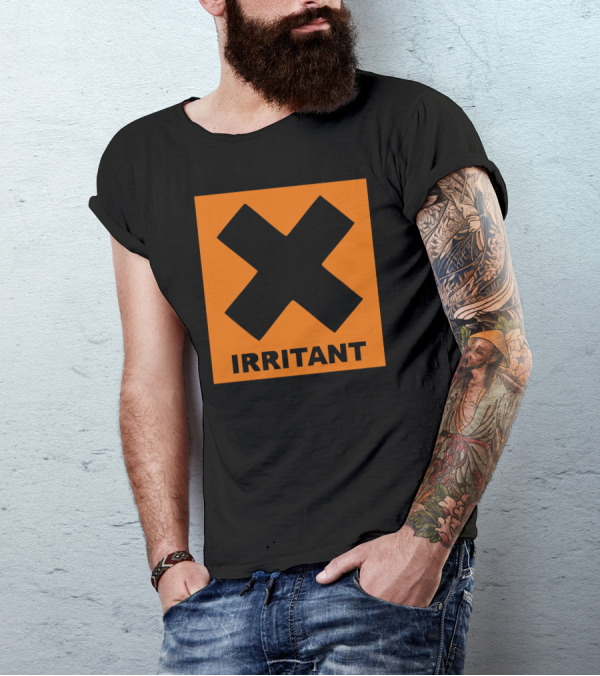 Orange Warning Symbol X Irritant T-Shirt