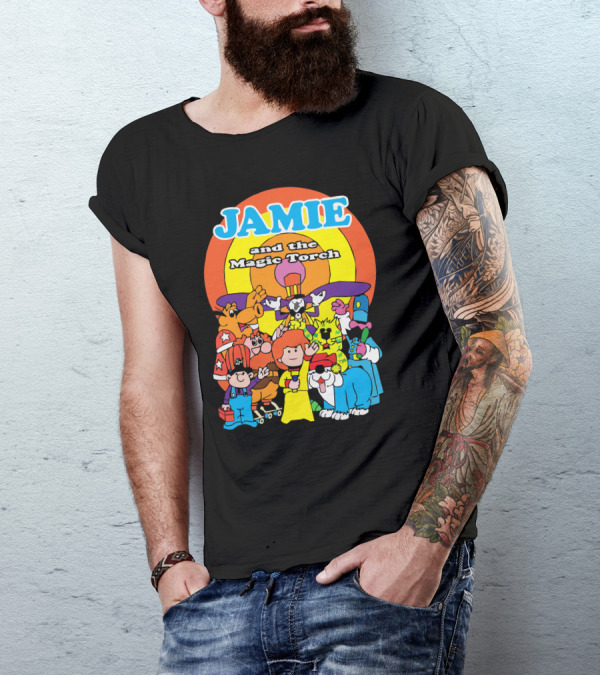 JAMIE And The Magic Torch Characters Ensemble Retro T-Shirt