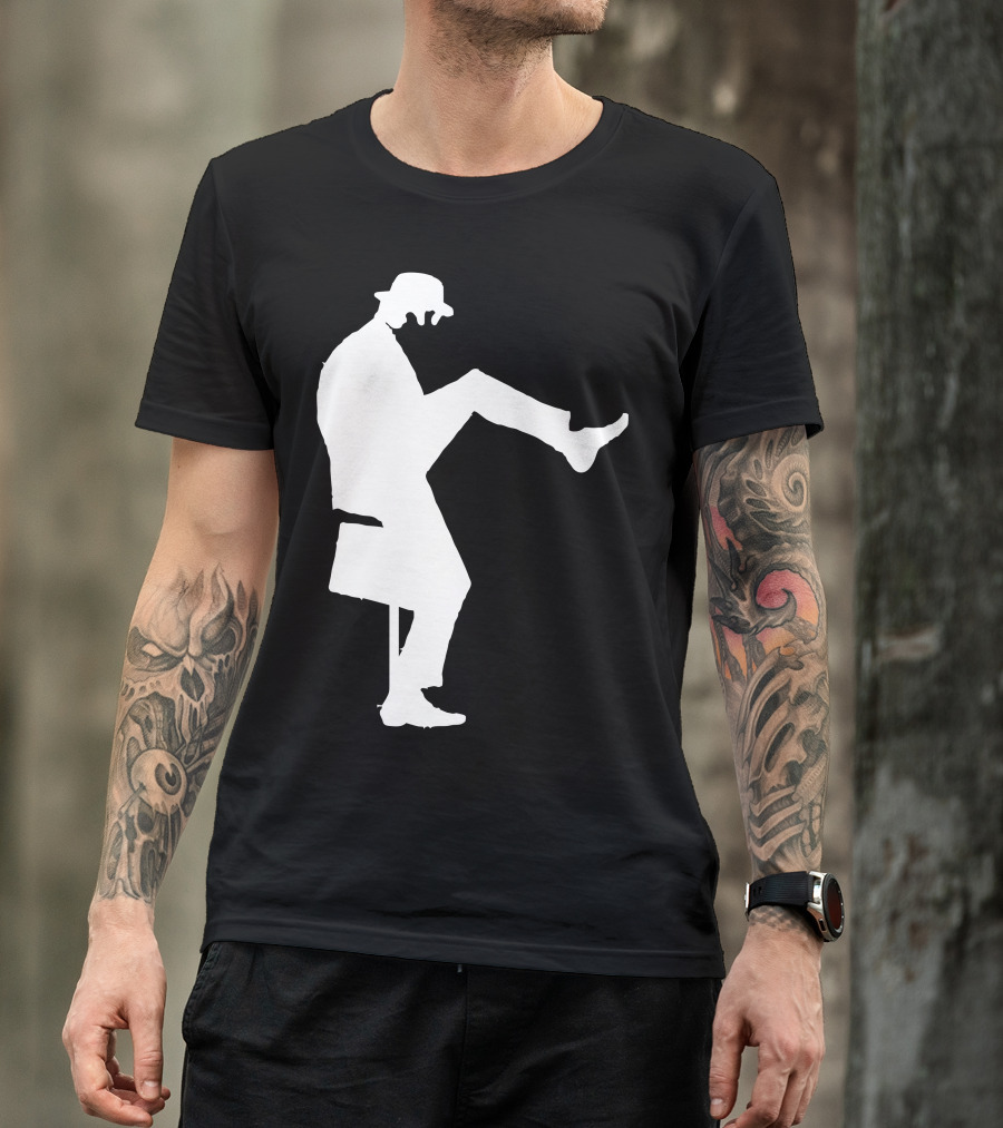 John Cleese Silly Walk Silhouette Monty Python T-Shirt