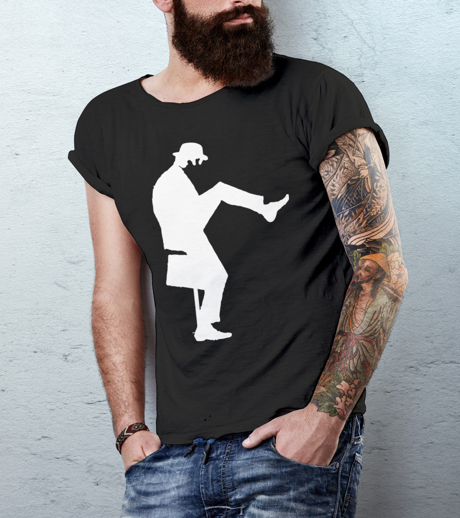 John Cleese Silly Walk Silhouette Monty Python T-Shirt