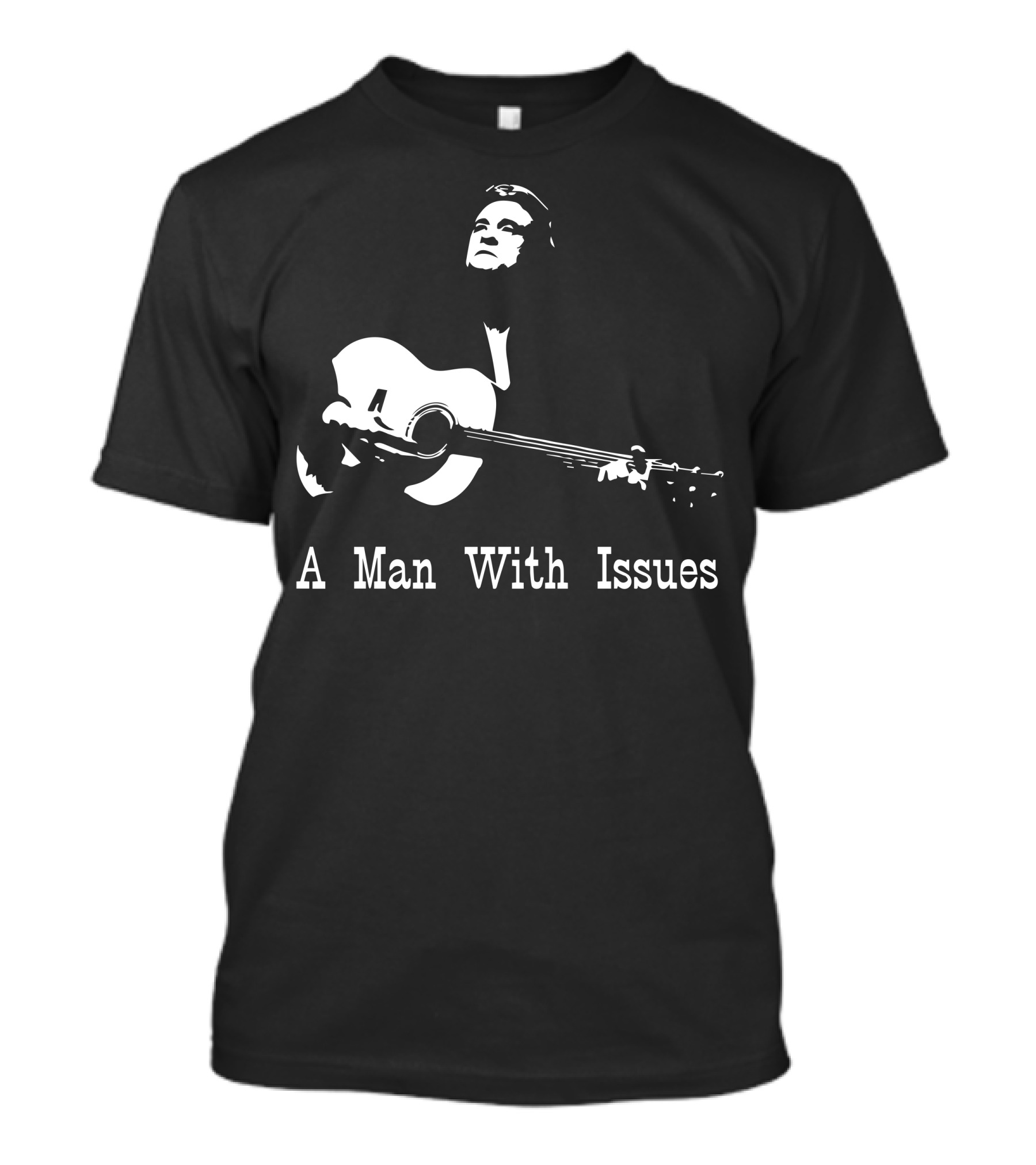 Johnny Cash A Man With Issues Guitar T-Shirt
