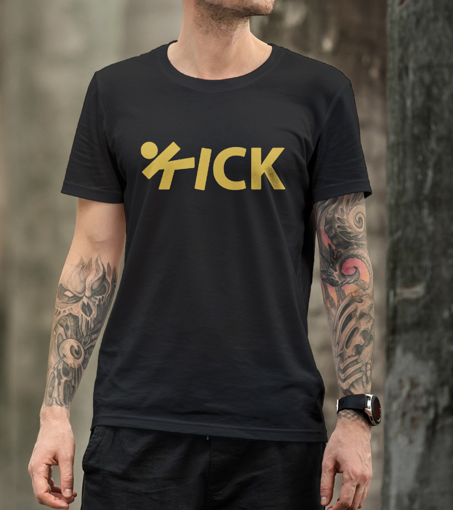 KICK Gold Text Dynamic Movement T-Shirt