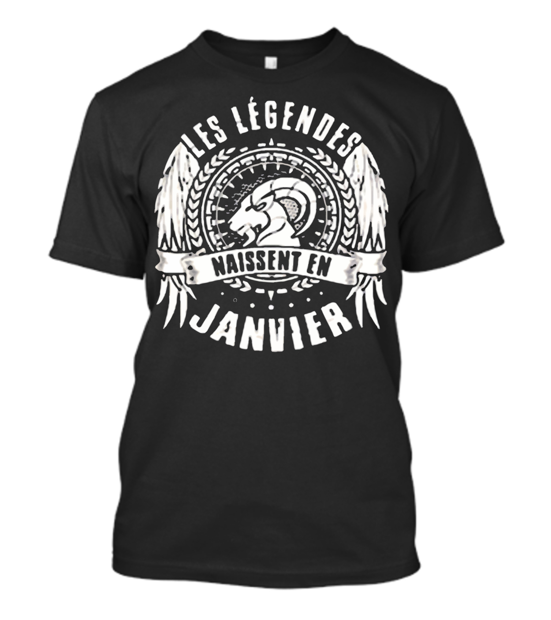 Les Légendes Naissent En Janvier Capricorne Ailes T-Shirt