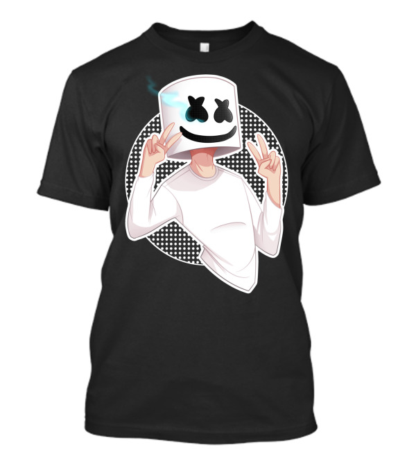 Marsmello Peace Sign Cartoon Character T-Shirt