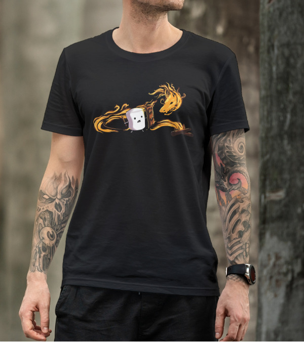 Melting Defenses Marshmallow Fire Dragon Duel T-Shirt