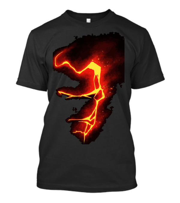 Melting Point Fiery Abstract Lava T-Shirt