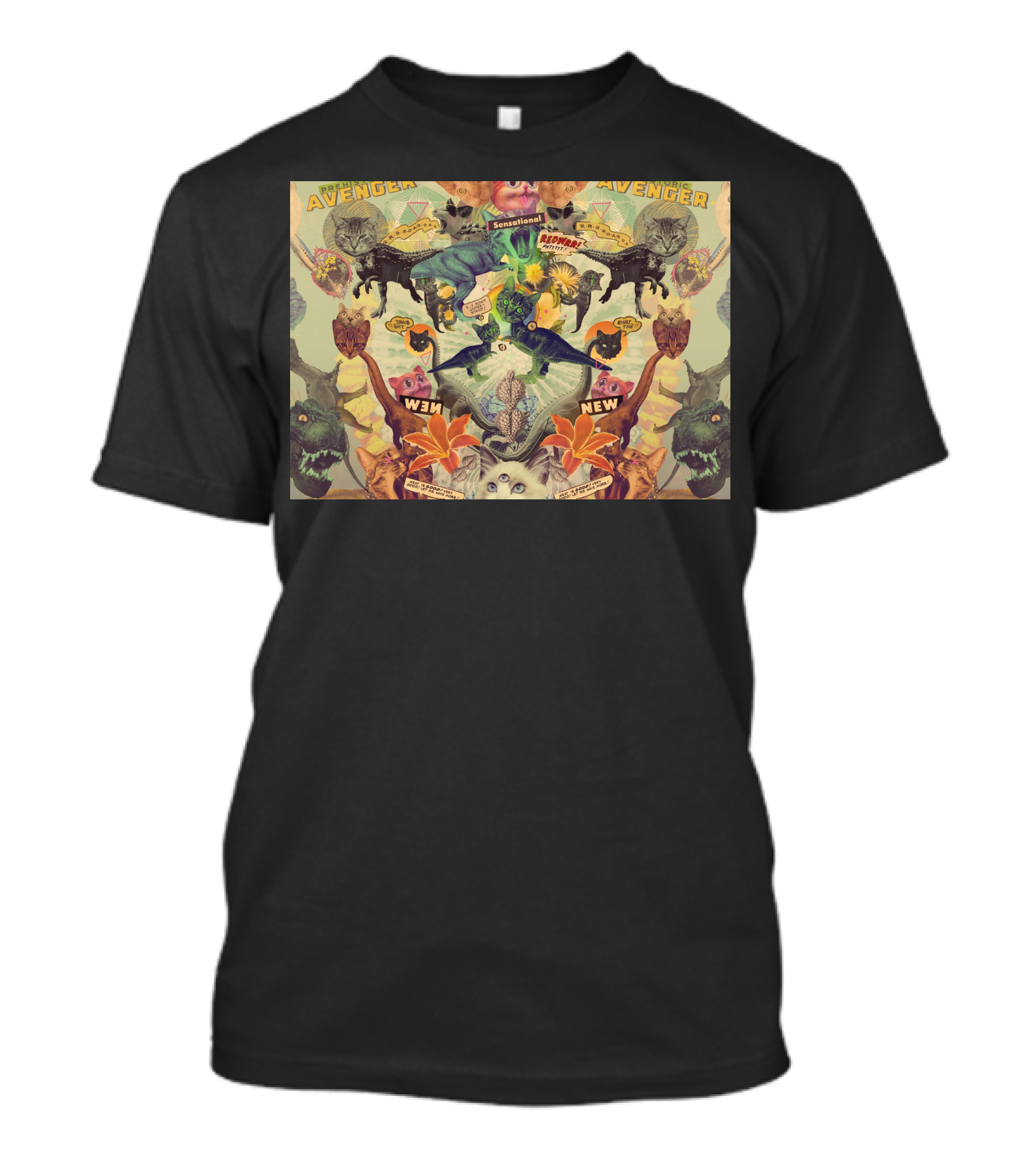 The Sensational Meowosaurus Avenger Roaring Adventure T-Shirt