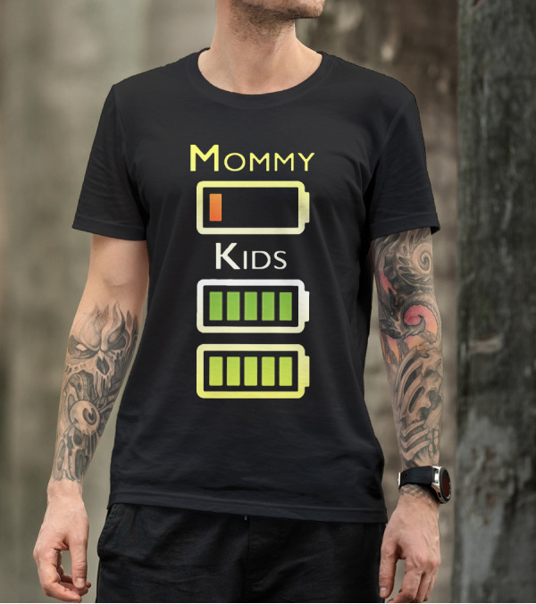 Mommy Low Battery Kids Full Energy T-Shirt