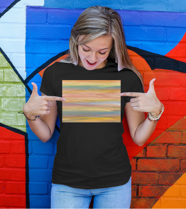 Nantes Colorful Abstract Stripes T-Shirt